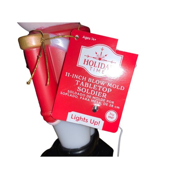 Soldier Blow Mold 11 Inch with Tags Lighted - Picture 11 of 15